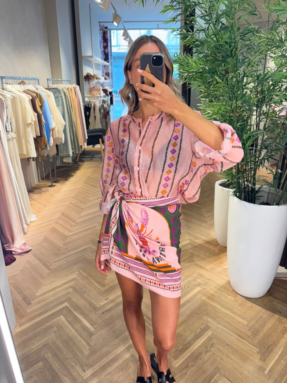 CAMICIA fantasia rosa
