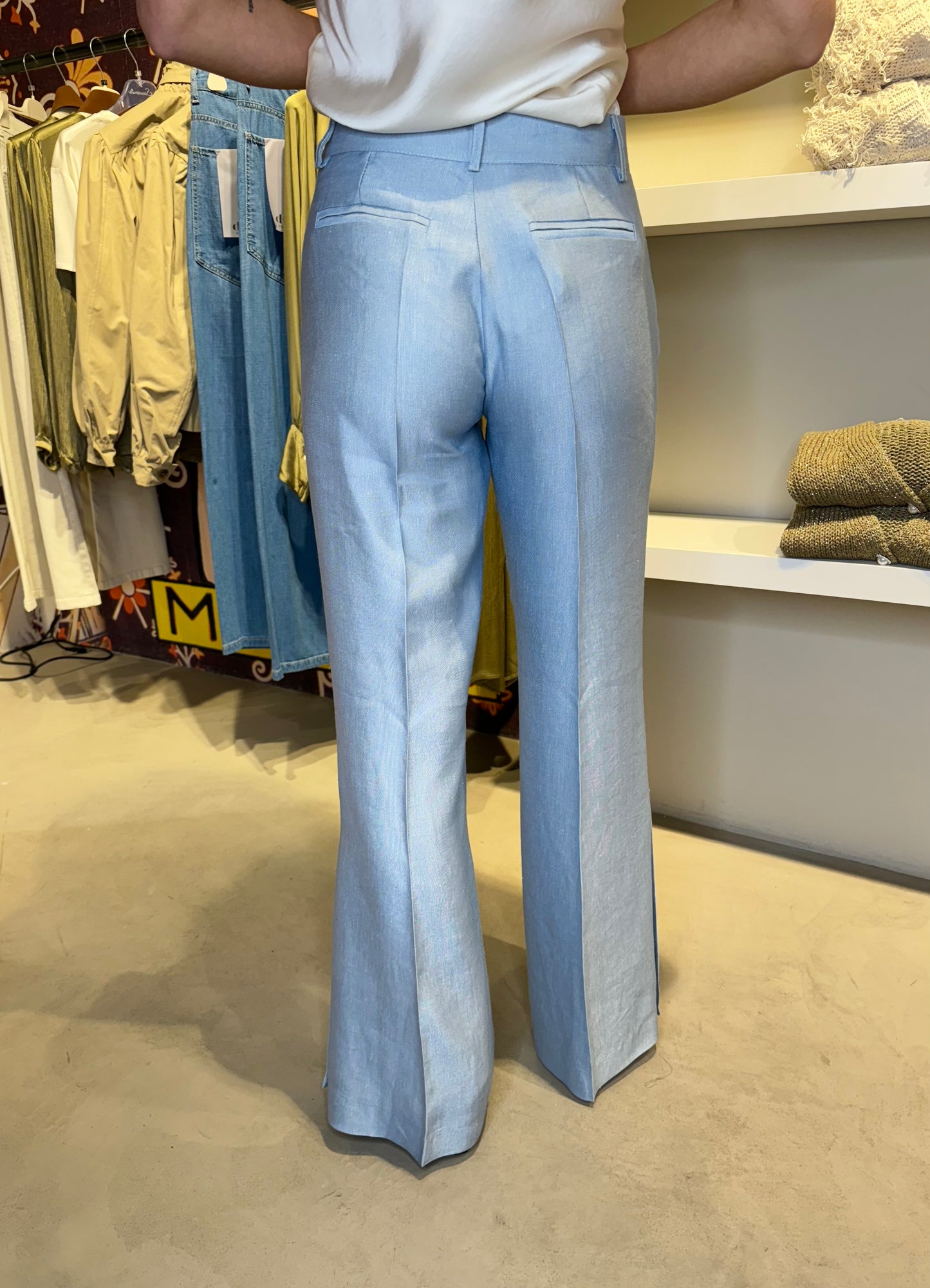 PANTALONE MISTO LINO