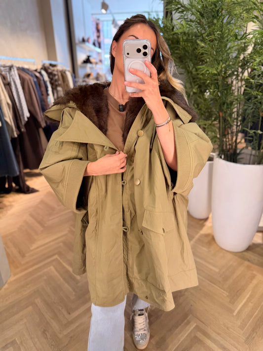 PARKA OVER CON CAPPUCCIO