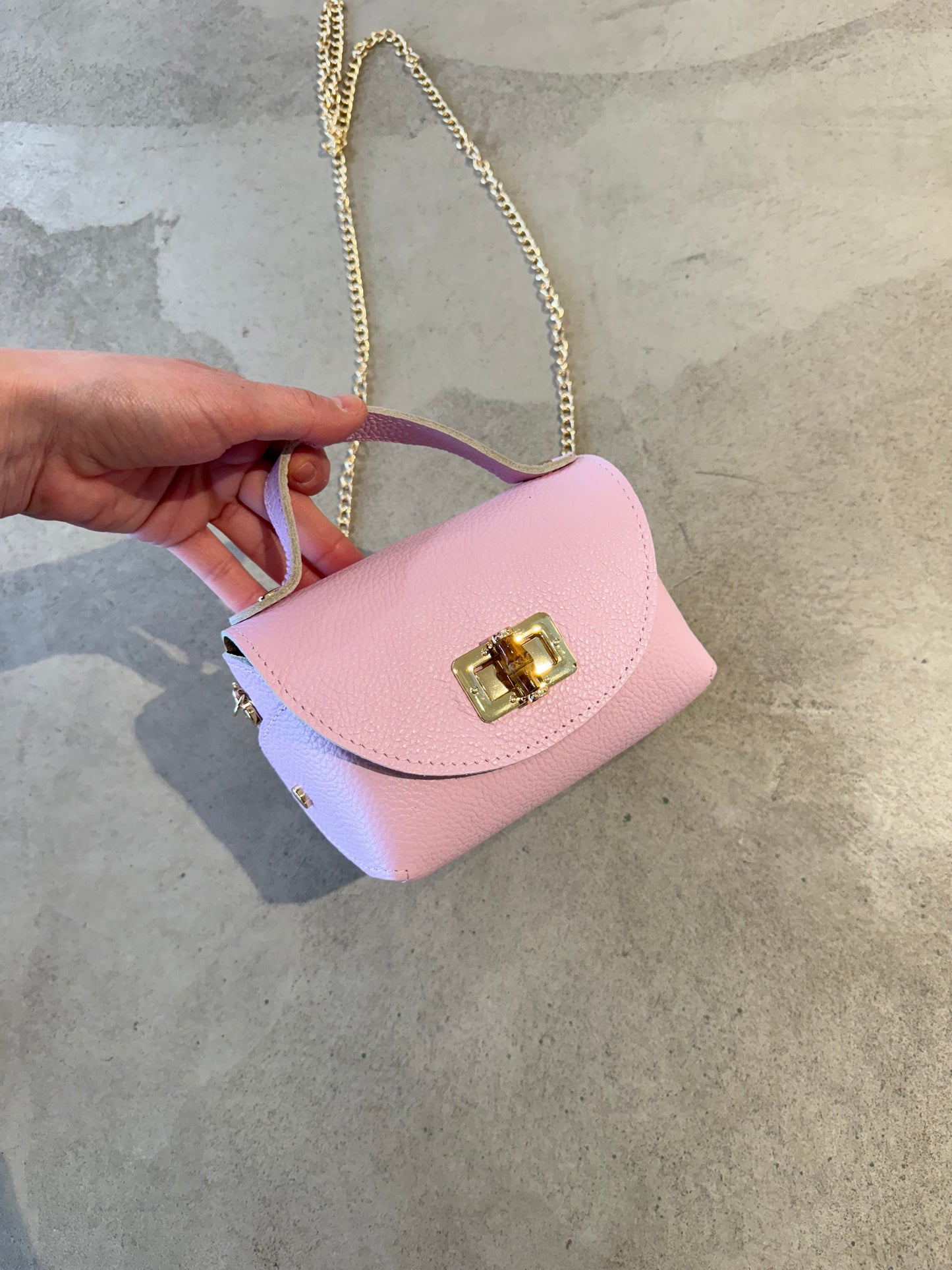 Borsa mini in pelle con tracolla