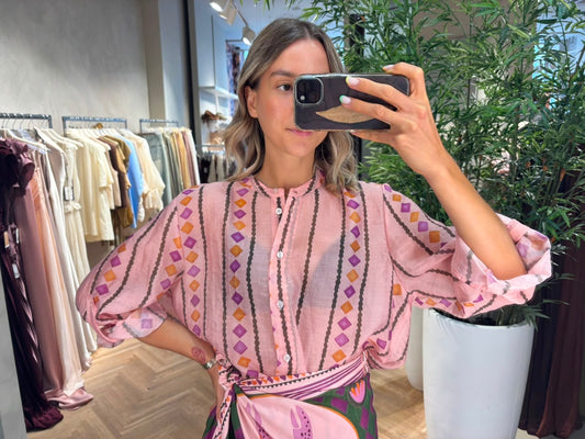 CAMICIA fantasia rosa