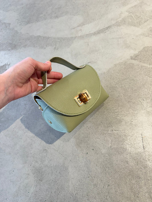 Borsa mini in pelle con tracolla
