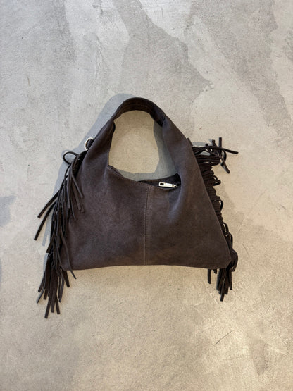 Borsa frange con tracolla