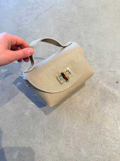 Borsa mini in pelle con tracolla