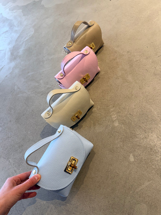 Borsa mini in pelle con tracolla